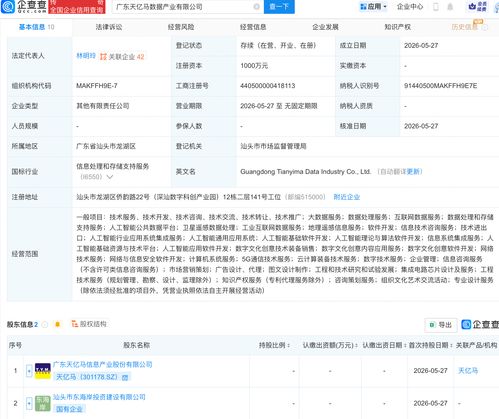 天亿马携手成立数据产业公司，深耕人工智能基础软件开发